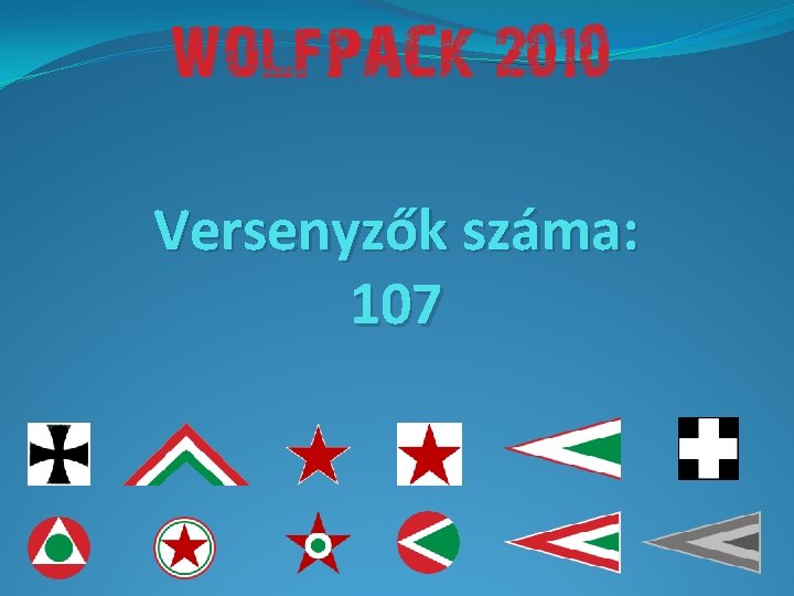 Versenyzők száma: 107 