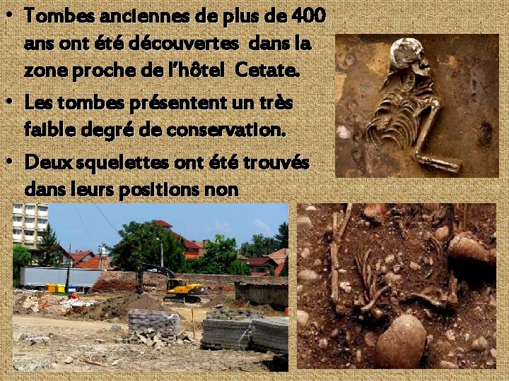  • Tombes anciennes de plus de 400 ans ont été découvertes dans la