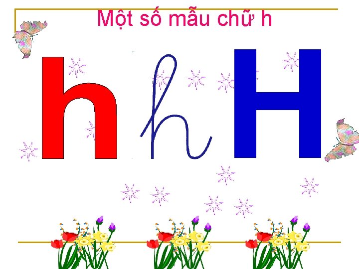 Một số mẫu chữ h H 