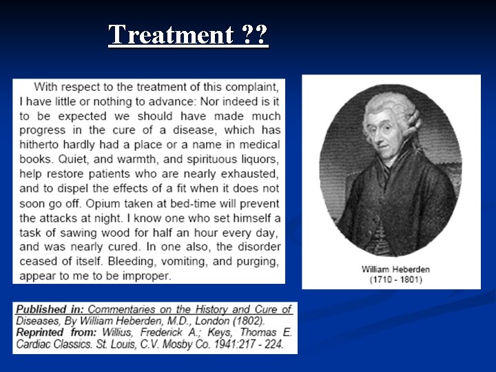 Treatment ? ? 