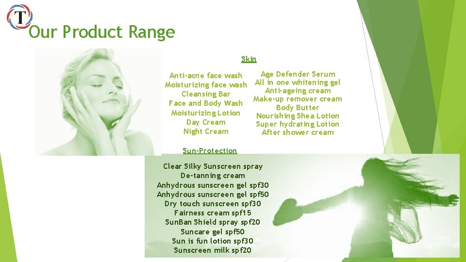 Our Product Range Skin Age Defender Serum Anti-acne face wash Moisturizing face wash All