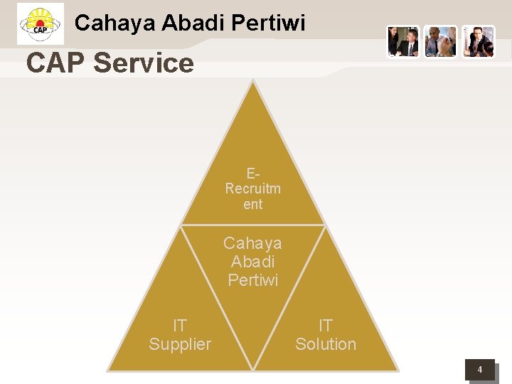 Cahaya Abadi Pertiwi CAP Service ERecruitm ent Cahaya Abadi Pertiwi IT Supplier IT Solution