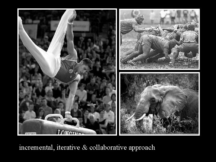 incremental, iterative & collaborative approach 