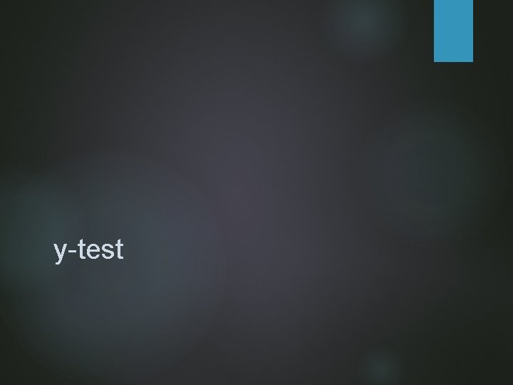 y-test 