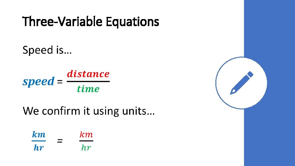 Three-Variable Equations Three-Variable Equations