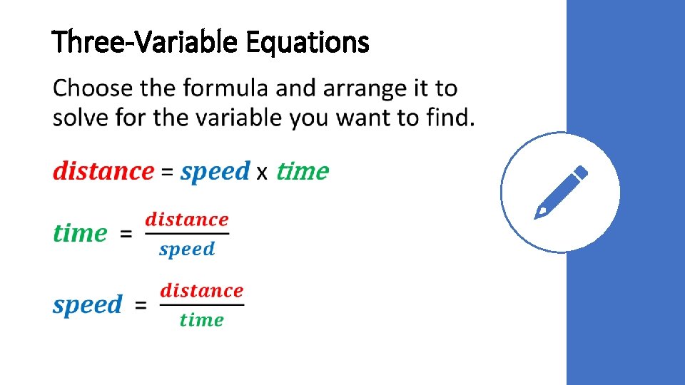 Three-Variable Equations • 