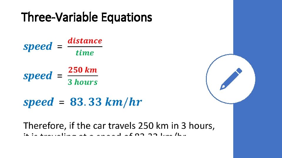 Three-Variable Equations • Three-Variable Equations •
