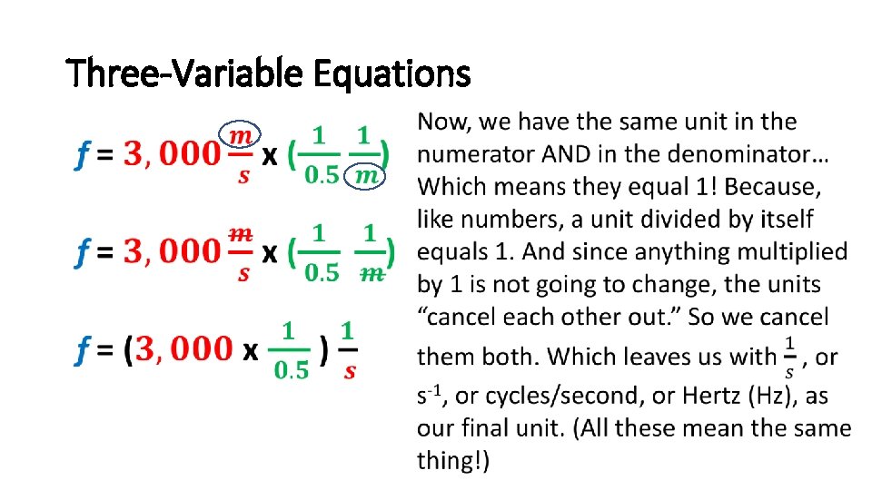 Three-Variable Equations • Three-Variable Equations •