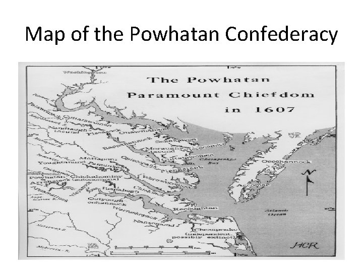 Map of the Powhatan Confederacy 
