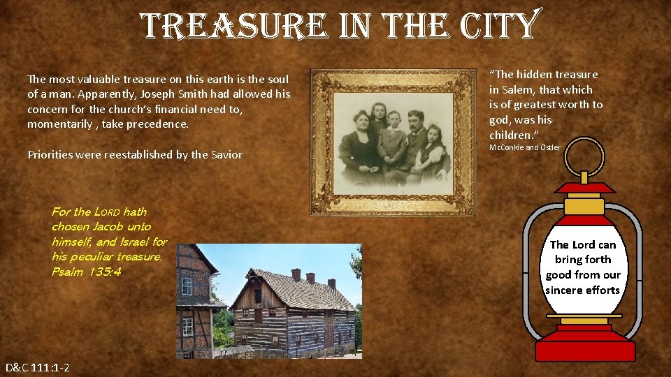 treasure in the city The most valuable treasure on this earth is the soul