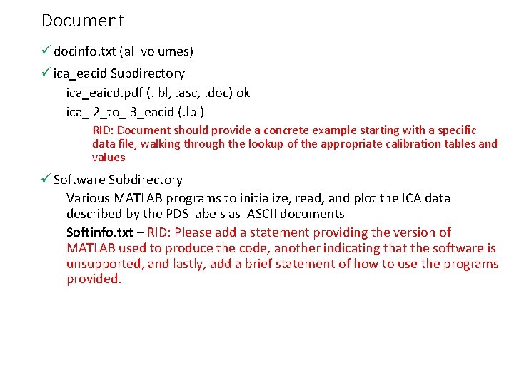 Document ü docinfo. txt (all volumes) ü ica_eacid Subdirectory ica_eaicd. pdf (. lbl, .
