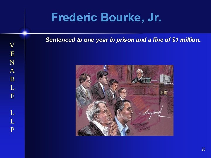 Frederic Bourke, Jr. V E N A B L E Sentenced to one year