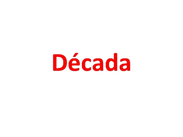 Década 