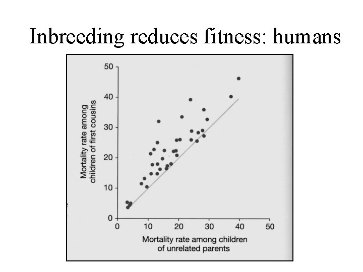 Inbreeding reduces fitness: humans 