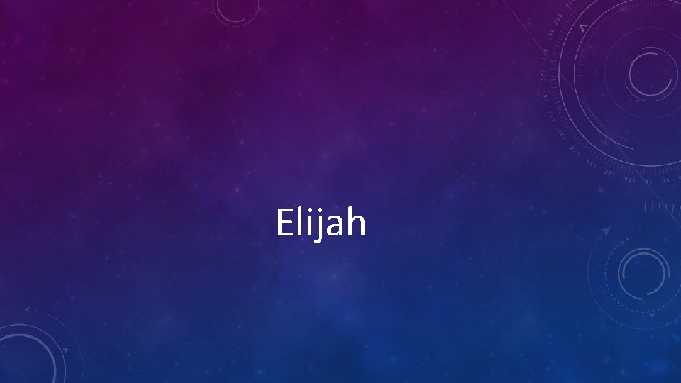 Elijah 