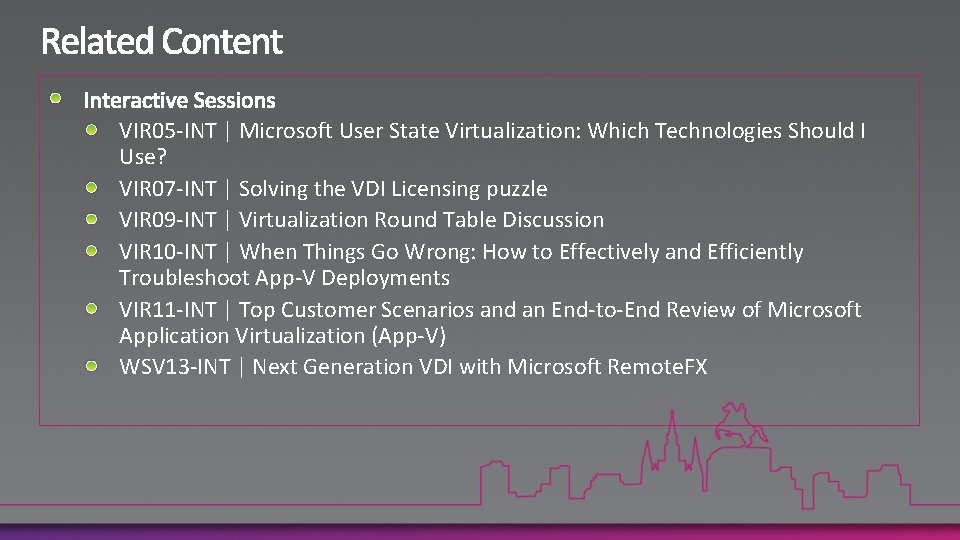 VIR 05 -INT | Microsoft User State Virtualization: Which Technologies Should I Use? VIR