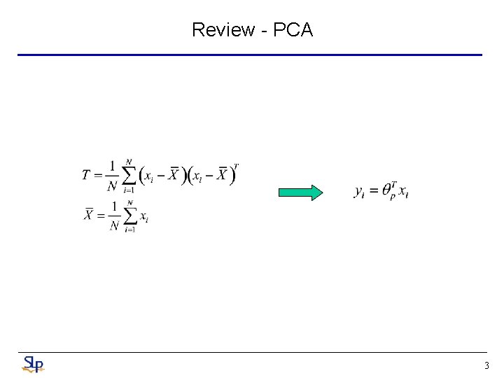 Review - PCA 3 