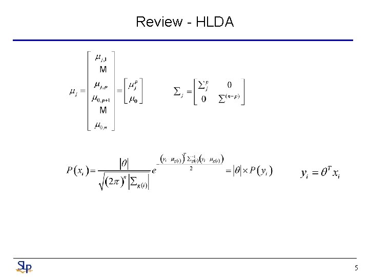 Review - HLDA 5 