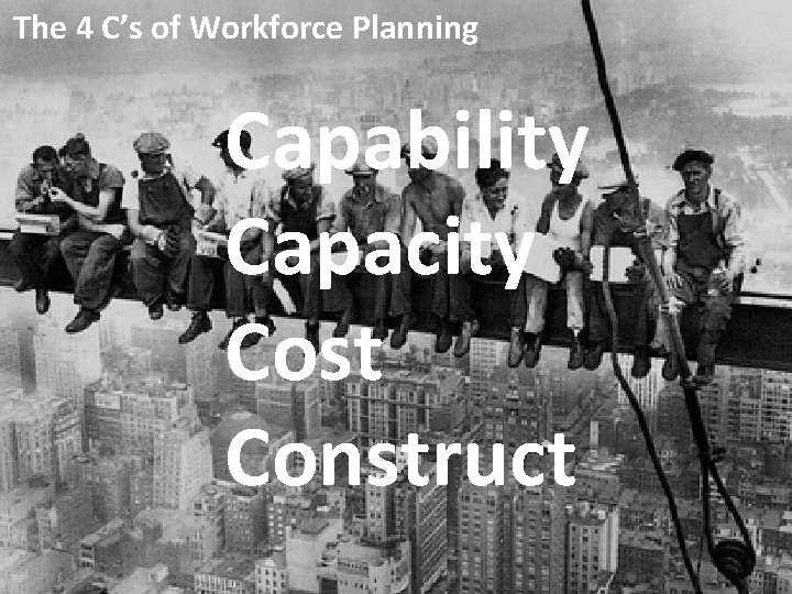 EMSI National Conference 2015 The 4 C’s of Workforce Planning Using Data-based Insight to