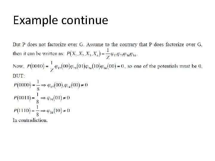 Example continue 