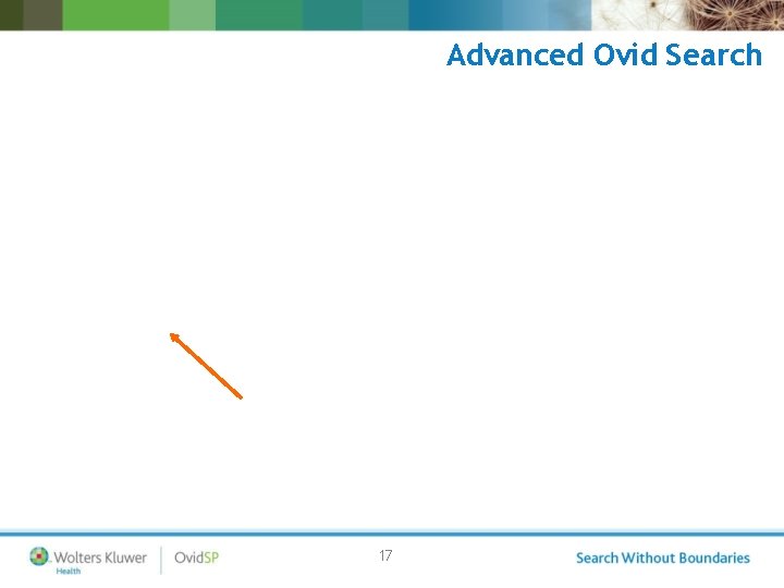 Advanced Ovid Search 17 