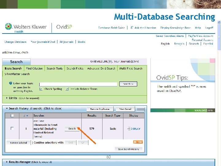Multi-Database Searching 60 