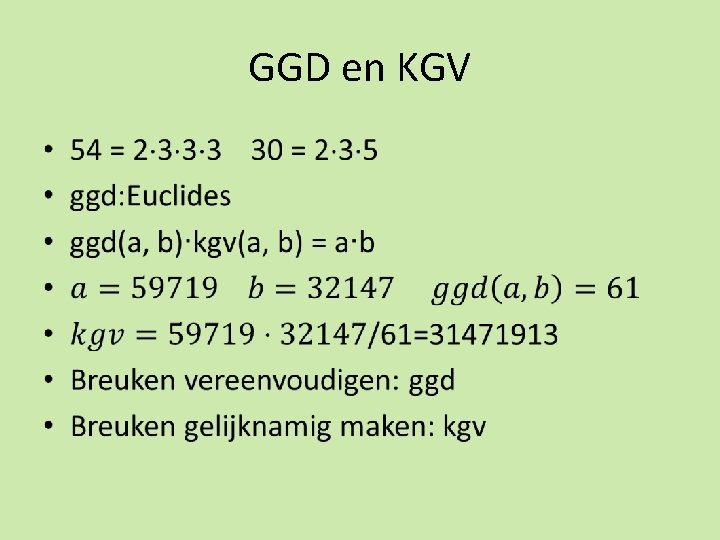 GGD en KGV • 