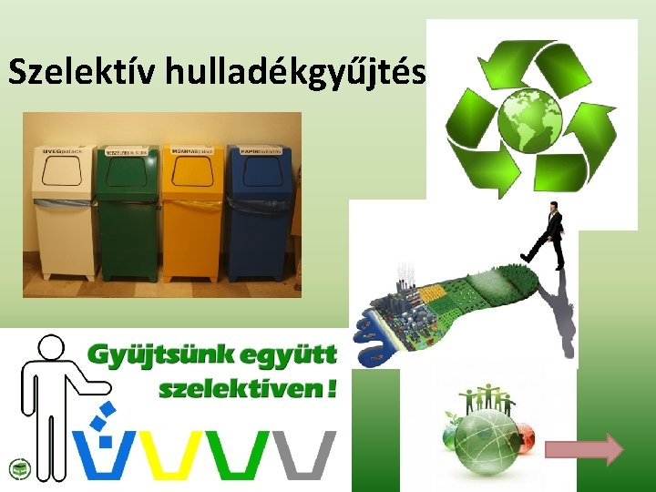 Szelektív hulladékgyűjtés Szelektív hulladékgyűjtés