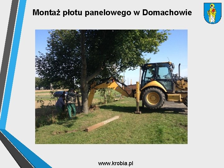 Montaż płotu panelowego w Domachowie www. krobia. pl 