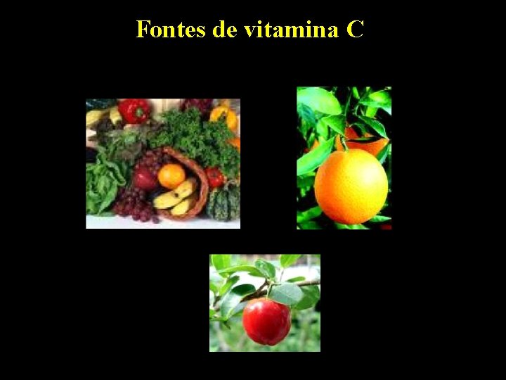 Fontes de vitamina C 
