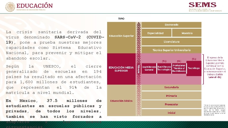 La crisis sanitaria derivada del virus denominado SARS-Co. V-2 (COVID 19), pone a prueba