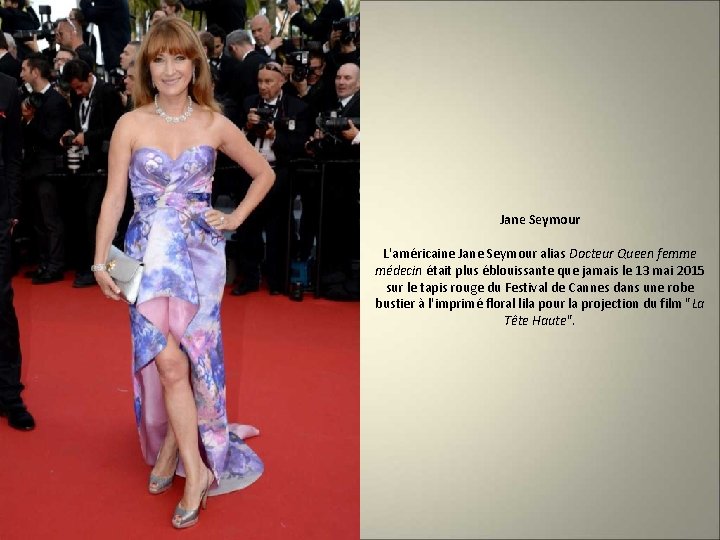 Jane Seymour L'américaine Jane Seymour alias Docteur Queen femme médecin était plus éblouissante que