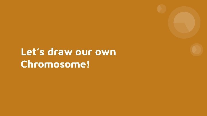 Let’s draw our own Chromosome! 