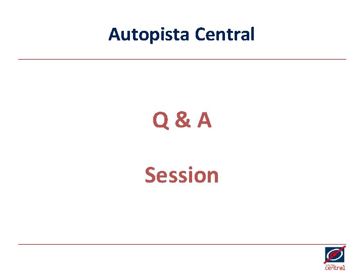 Autopista Central Q&A Session 