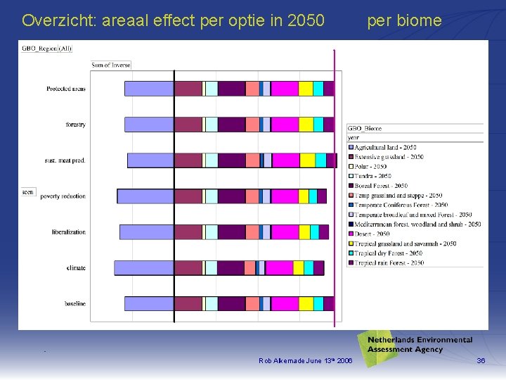Overzicht: areaal effect per optie in 2050 Rob Alkemade June 13 th 2006 per