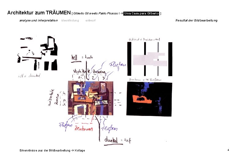 Architektur zum TRÄUMEN [ Gilberto Gil meets Pablo Picasso I Uma Casa para Gilberto