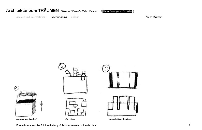 Architektur zum TRÄUMEN [ Gilberto Gil meets Pablo Picasso I Uma Casa para Gilberto