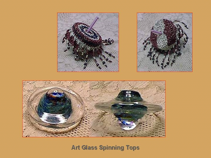 Art Glass Spinning Tops 