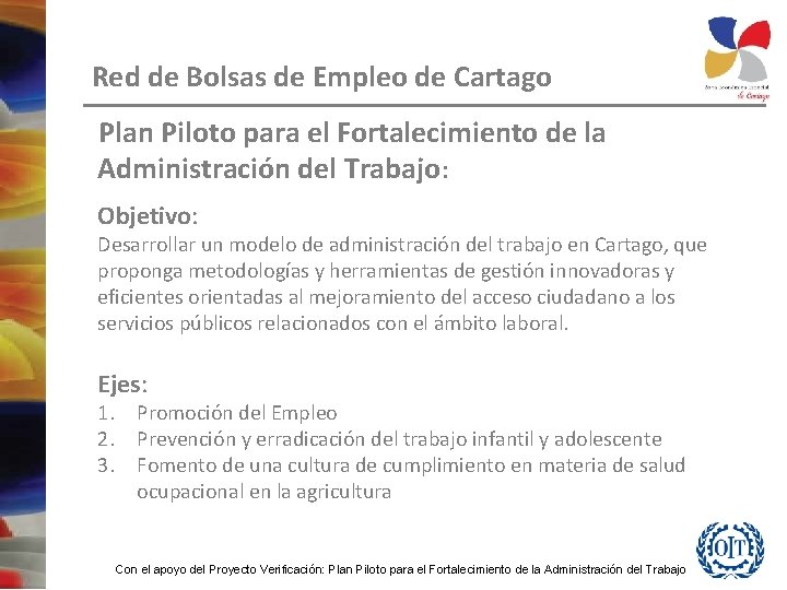 Red de Bolsas de Empleo de Cartago Plan Piloto para el Fortalecimiento de la