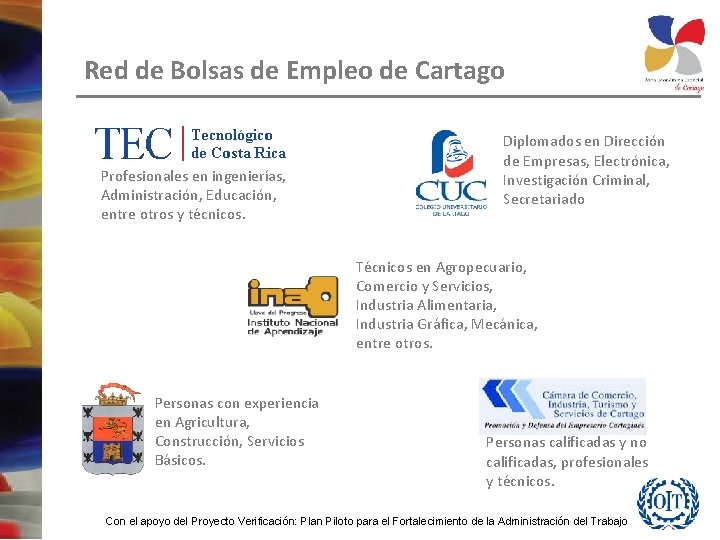 Red de Bolsas de Empleo de Cartago Profesionales en ingenierías, Administración, Educación, entre otros