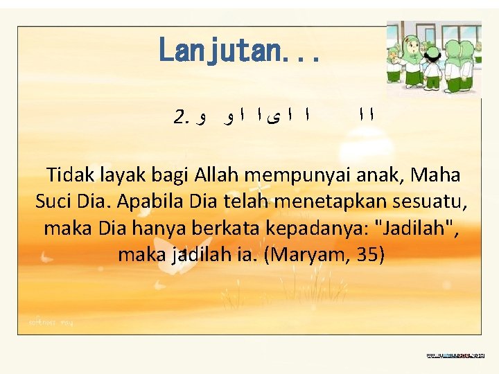 Lanjutan. . . 2. ﺍ ﺍ ﻯ ﺍ ﺍ ﻭ ﻭ ﺍﺍ Tidak layak