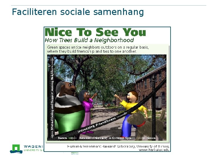 Faciliteren sociale samenhang 