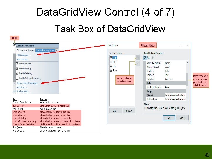 Data. Grid. View Control (4 of 7) Task Box of Data. Grid. View 42 Data. Grid. View Control (4 of 7) Task Box of Data. Grid. View 42