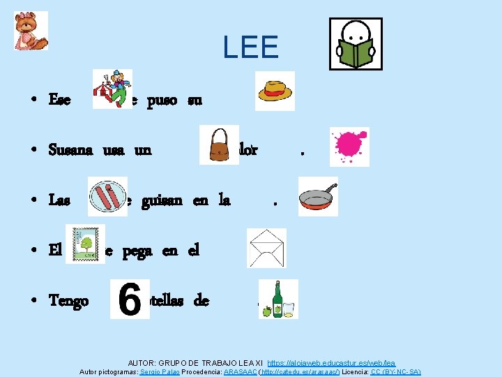LEE • Ese se puso su • Susana usa un • Las . de LEE • Ese se puso su • Susana usa un • Las . de