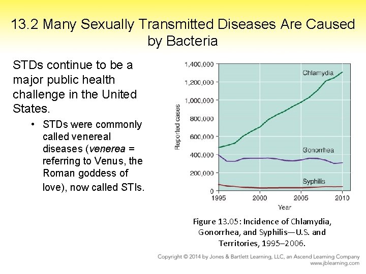 13. 2 Many Sexually Transmitted Diseases Are Caused by Bacteria STDs continue to be