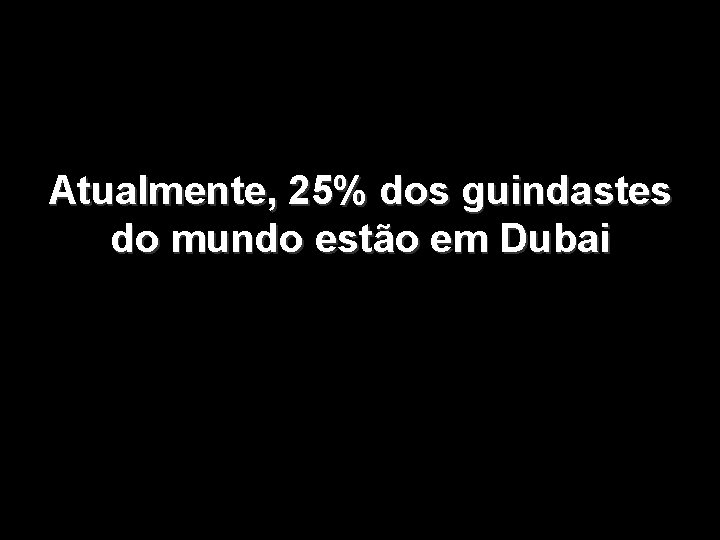 Atualmente, 25% dos guindastes do mundo estão em Dubai 