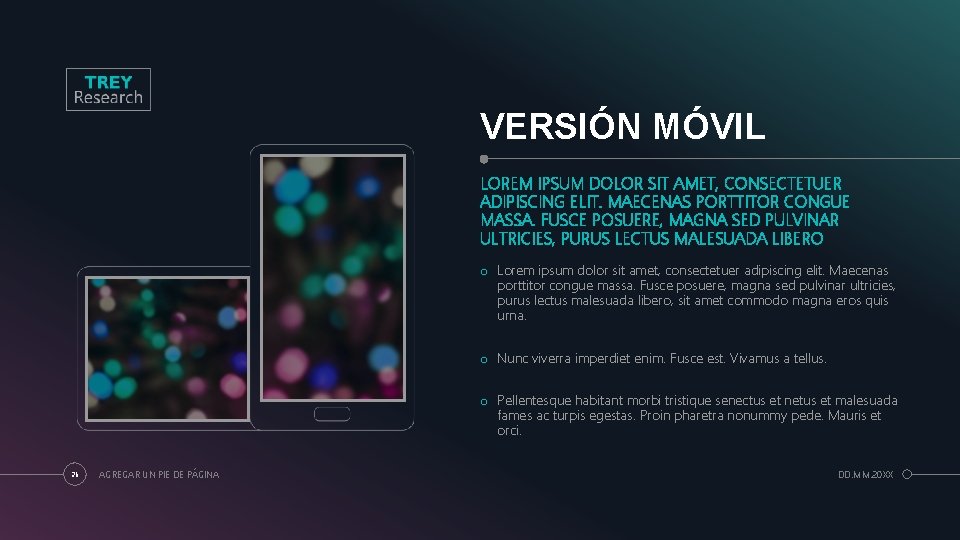 VERSIÓN MÓVIL LOREM IPSUM DOLOR SIT AMET, CONSECTETUER ADIPISCING ELIT. MAECENAS PORTTITOR CONGUE MASSA.