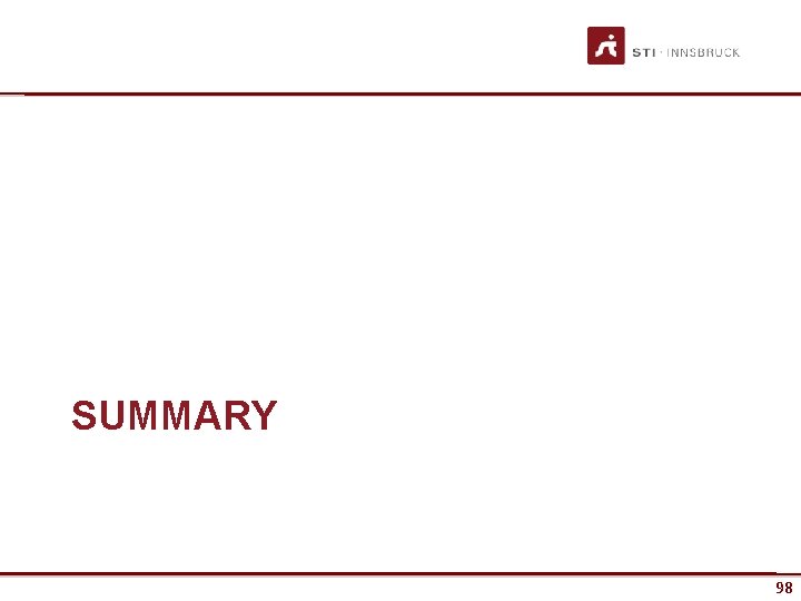 SUMMARY www. sti-innsbruck. at 98 98 