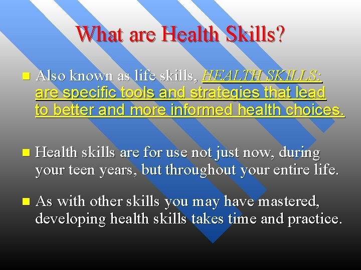 Making Healthful Choices Building Health Skills Chapter 2