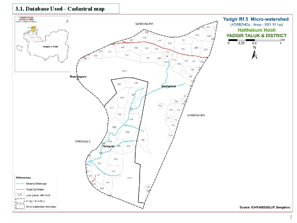 3. 1. Database Used - Cadastral map 7 